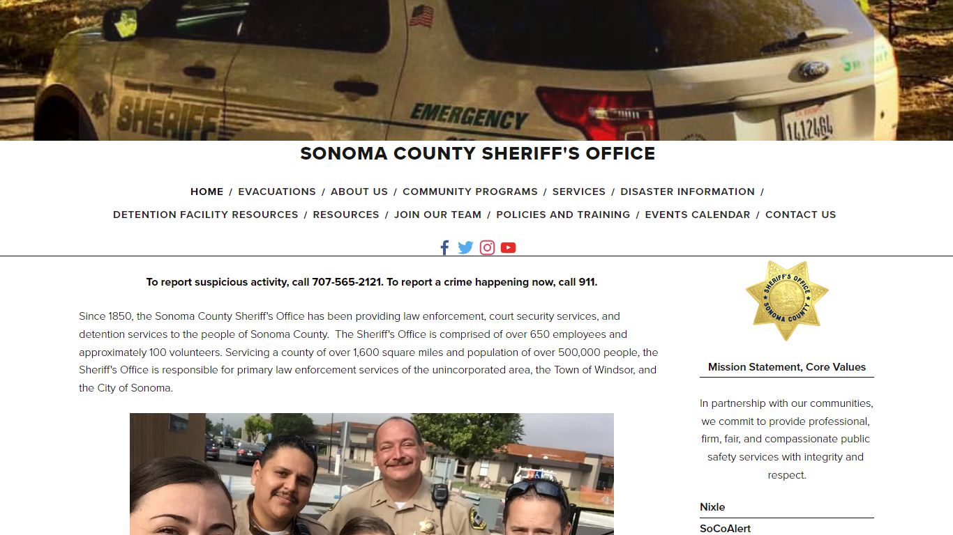 Arrest-Crime Logs — Sonoma County Sheriff's Office